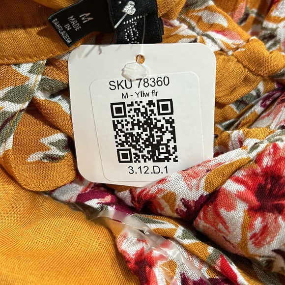 Orange multi color dress - Picture 4 of 4